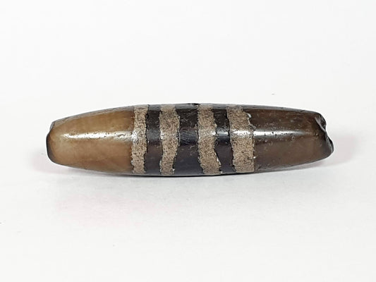 Ac-041320-7SChung ancient Chung dzi, Face B, RIGHT TIP DAMAGE DISCLOSED, warm translucent ground, unretouched