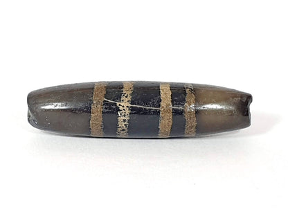 Ac-080620-7SChung ancient Chung dzi, Face D, coolest grey-brown ground tone, surface scratch visible, unretouched