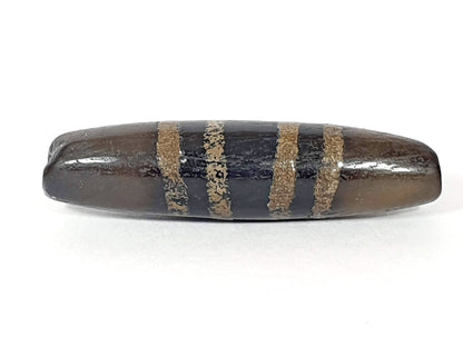 Ac-080620-7SChung ancient Chung dzi, Face B, SECOND SCRATCH DISCLOSED opposite side, grey-brown ground, unretouched