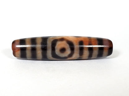 At-092823-6EBS3 face A pale warm-brown agate soft eye rings 35.0x12.1mm compact barrel dzi unretouched