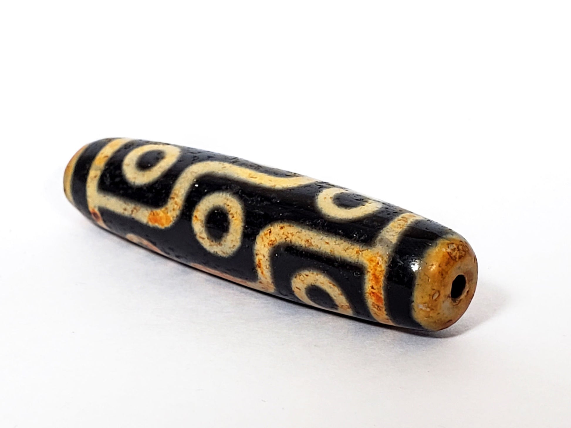V-FA-062026-9EA1 angled view, honey-gold end cap, clean drill opening