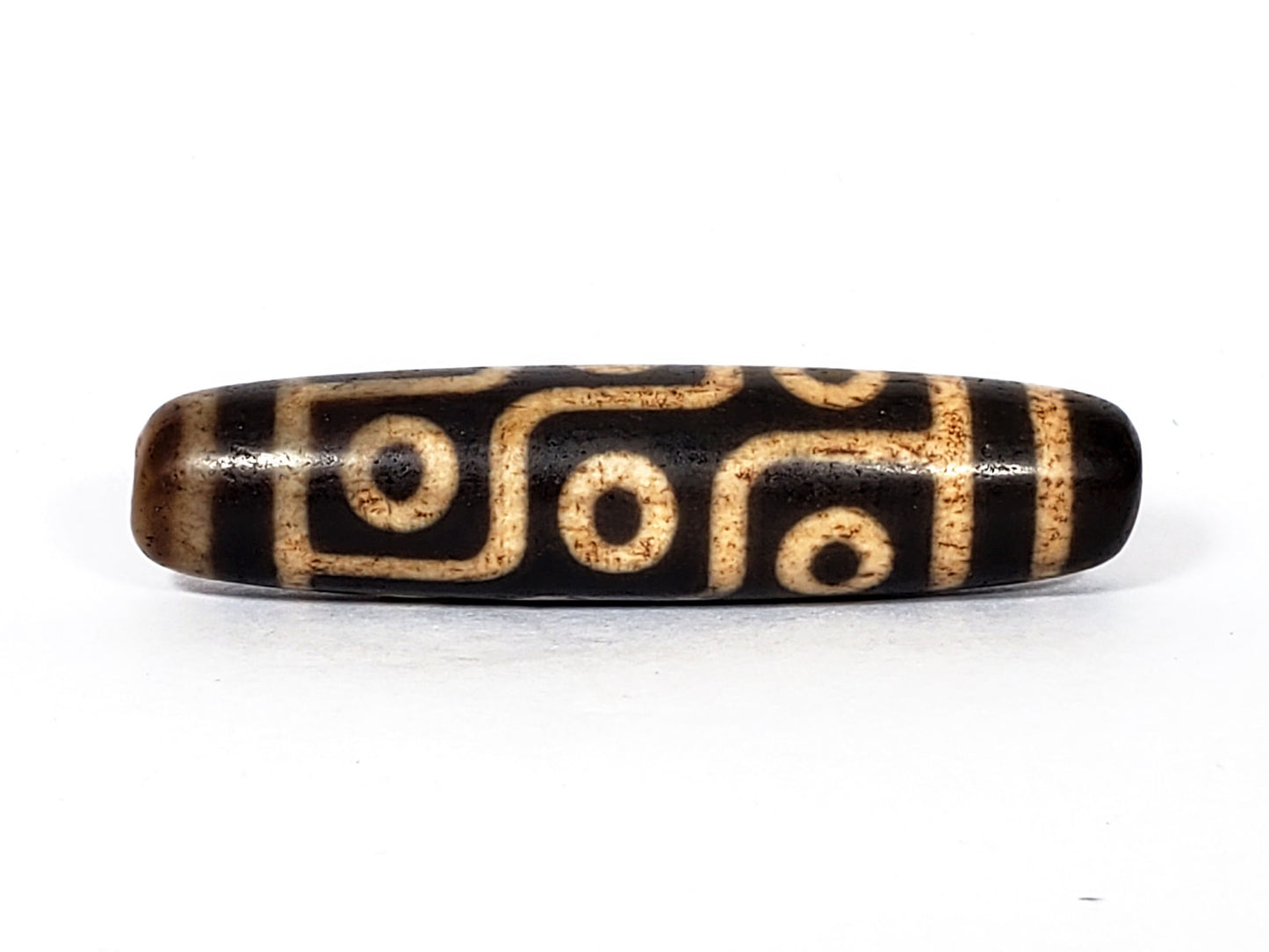 V-FA-062026-9E nine eye face, S-meander motif, not an antique bead