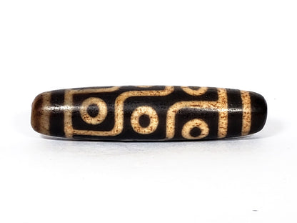 V-FA-062026-9E nine eye face, S-meander motif, not an antique bead