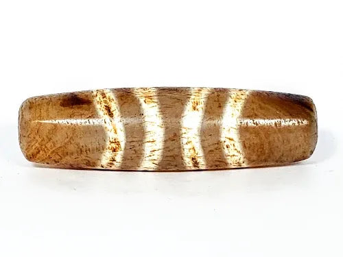 Ac-031322-7SChung, Face B, warm honey-brown and chocolate-brown ground variation, flowing diagonal stripes, unretouched