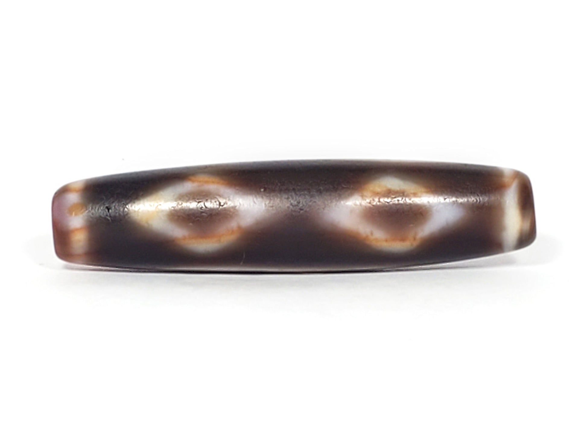 At-061926-3DE2 Face B, second and third diamond eyes, warm cream-white frame, brown interior, unretouched