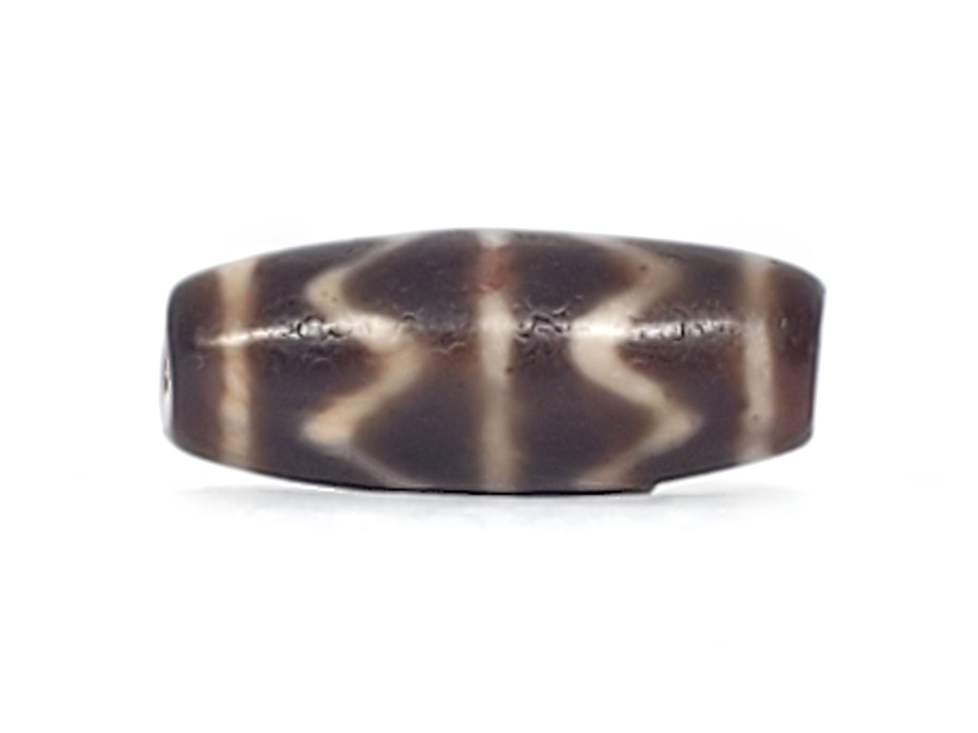 At-102524-DTT face C downward chevron geometry deep charcoal-brown cream motif dzi unretouched
