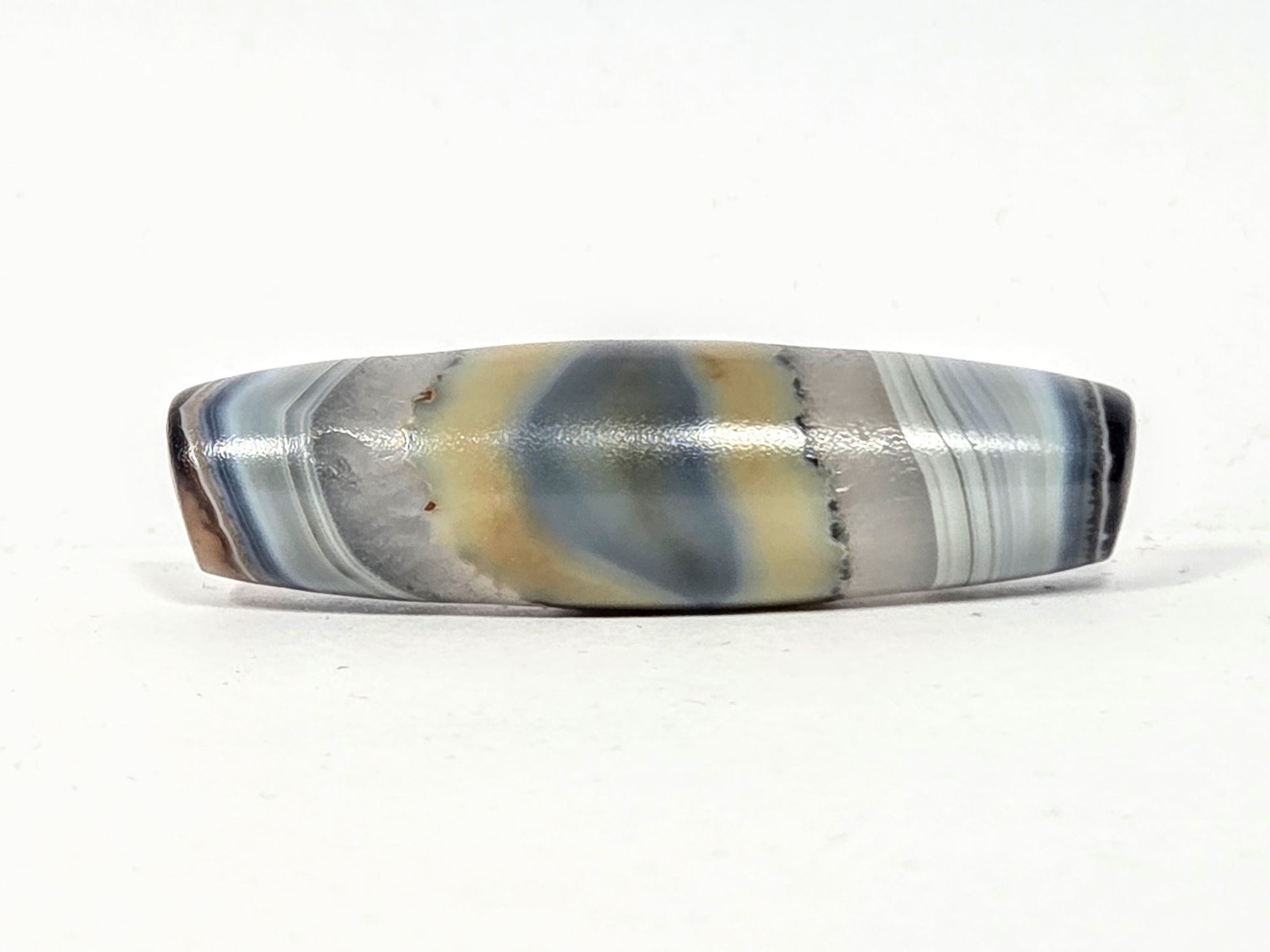 At-N-013126-1E antique natural one eye agate, 51.4mm, unretouched