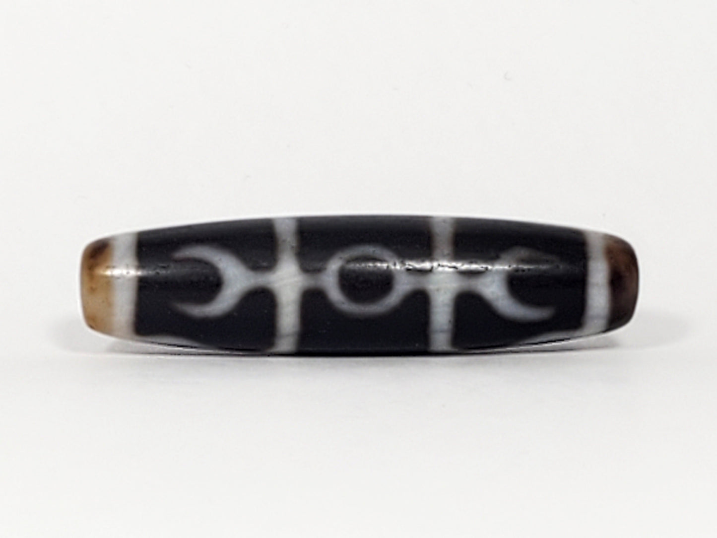 古董莲师法器图腾血斑天珠 (Ant-TiD-B-GRRS-082024)