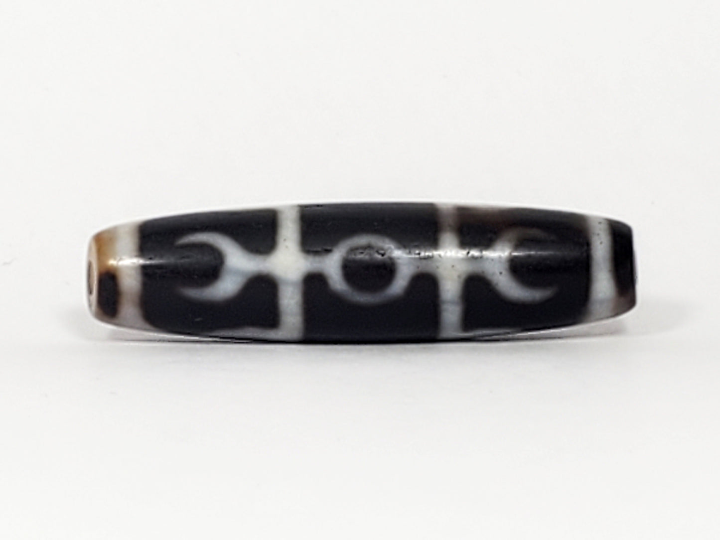 古董莲师法器图腾血斑天珠 (Ant-TiD-B-GRRS-082024)