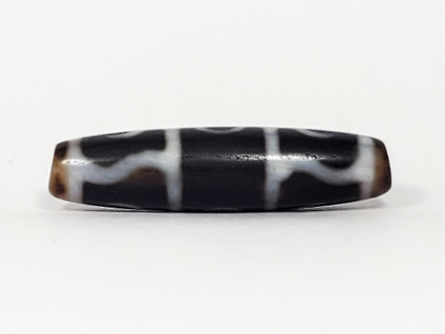 古董莲师法器图腾血斑天珠 (Ant-TiD-B-GRRS-082024)