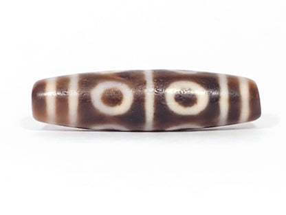 At-081624-8E face B two open-ring eyes weathering ridge warm medium-brown dzi unretouched