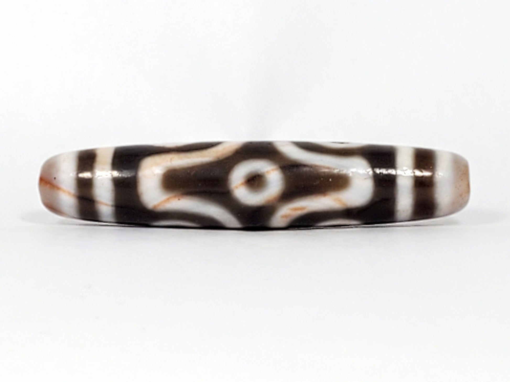 At-082824-6EBS2 face A angular pointed-oval eye frame deep dark warm-brown 57.7x11.8mm dzi unretouched