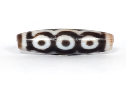 At-112623-6EBS face C three open-ring eyes bright white deep dark brown dzi unretouched