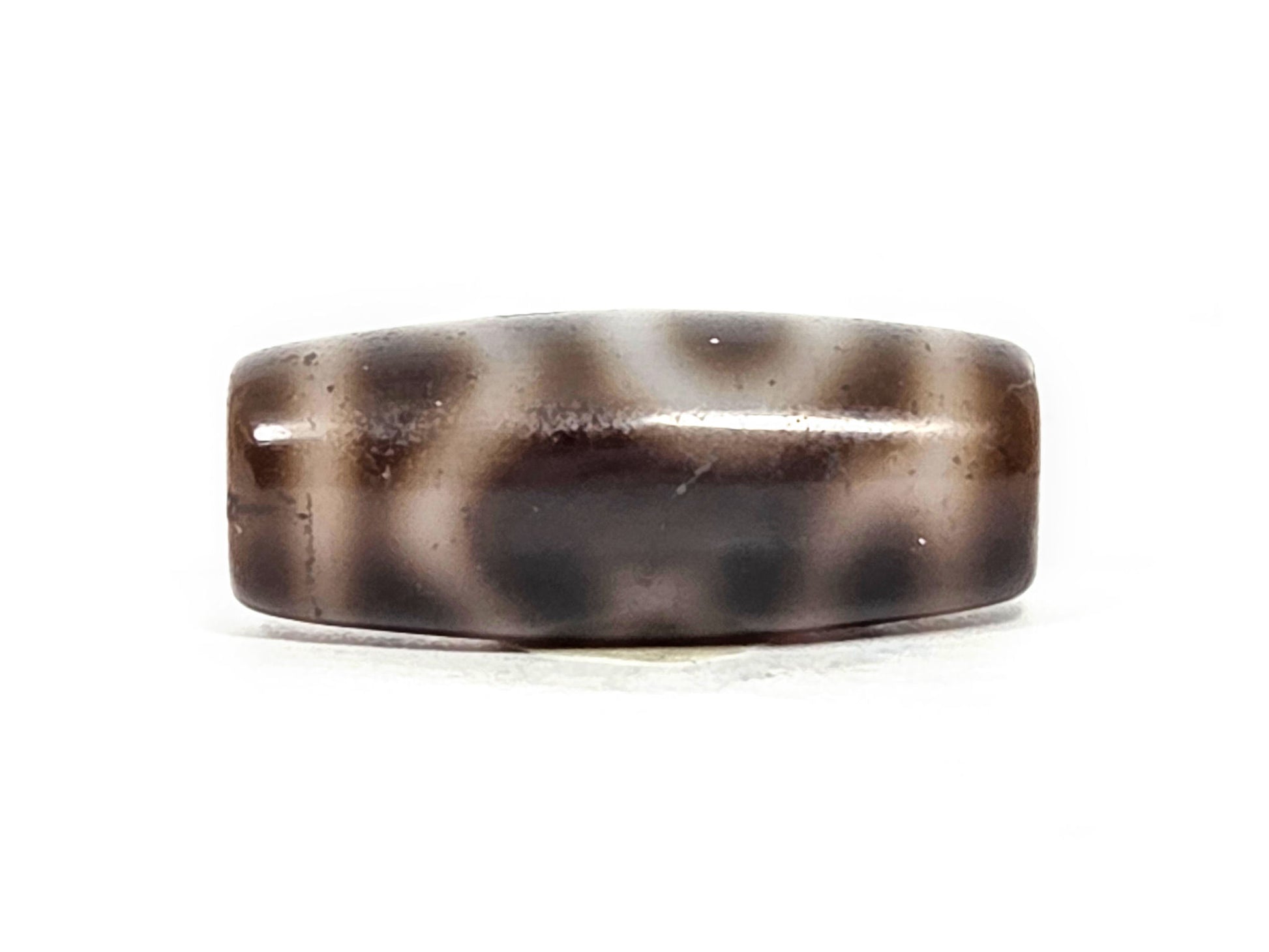 N-FA-071126-4ACT face D, broader open field motif reading, cool brown-grey and beige-grey zones, crackle surface, unretouched