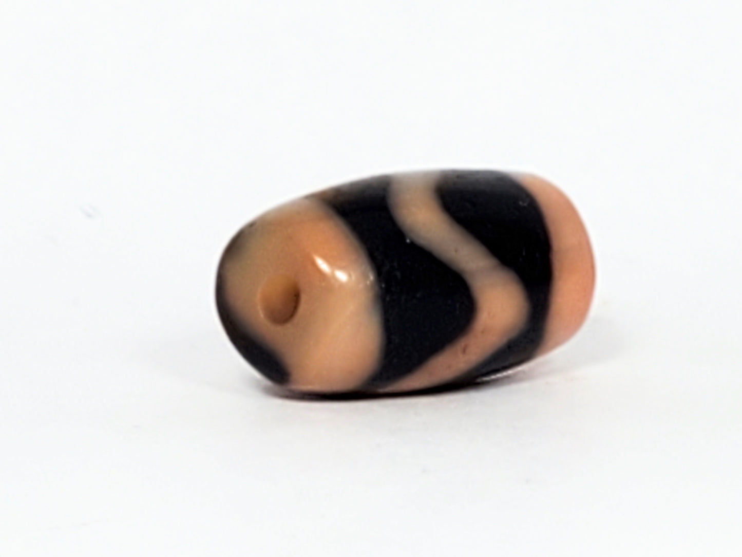 古董波纹天珠 (TiD-Ant-S-B-W-070223) - 小天珠