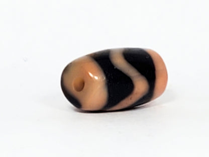 古董波纹天珠 (TiD-Ant-S-B-W-070223) - 小天珠