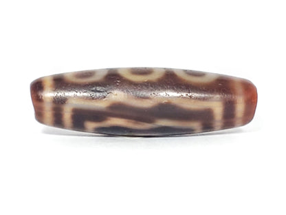 At-061926-3EEG second earth gate face, stepped zigzag band, warm dark brown ground, unretouched