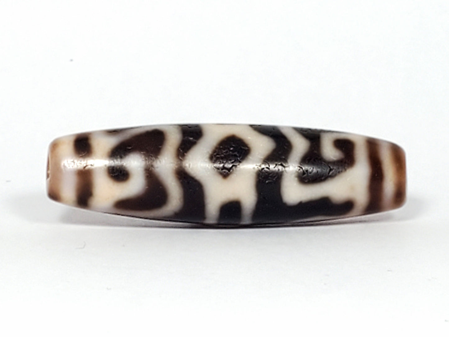 Ac-061926-GRDC Face A, dharma cap crown element, deep chocolate-brown agate, 43.3×11.8mm, unretouched