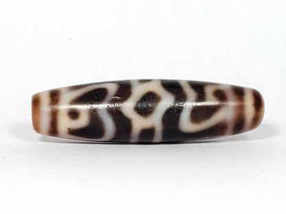 Ac-061926-GRDC Face C, cap peak arch and bracket forms, warm chocolate-brown, age micro-texture, unretouched